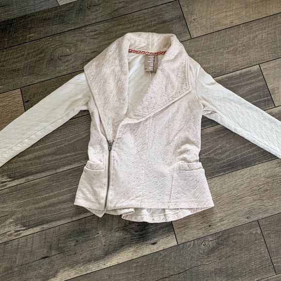 dolan Jackets & Blazers - DOLAN Anthropologie Cotton zip up blazer